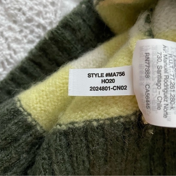 Madewell SMALL Fulton Striped Pullover Sweater Wool Blend Soft - Picture 6 of 7